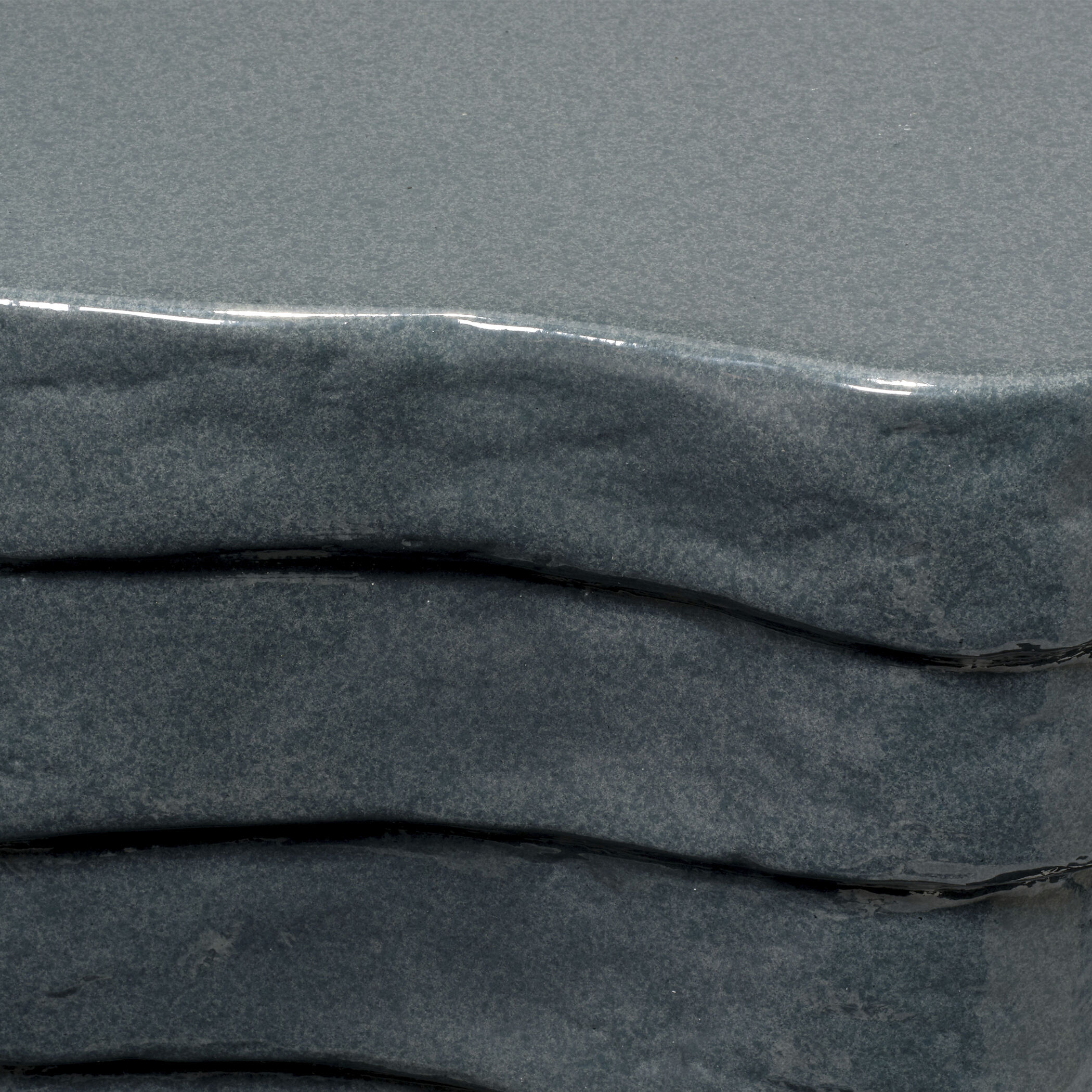 Strata 18 X 18 inch Slate Blue Glaze Side Table, Inline