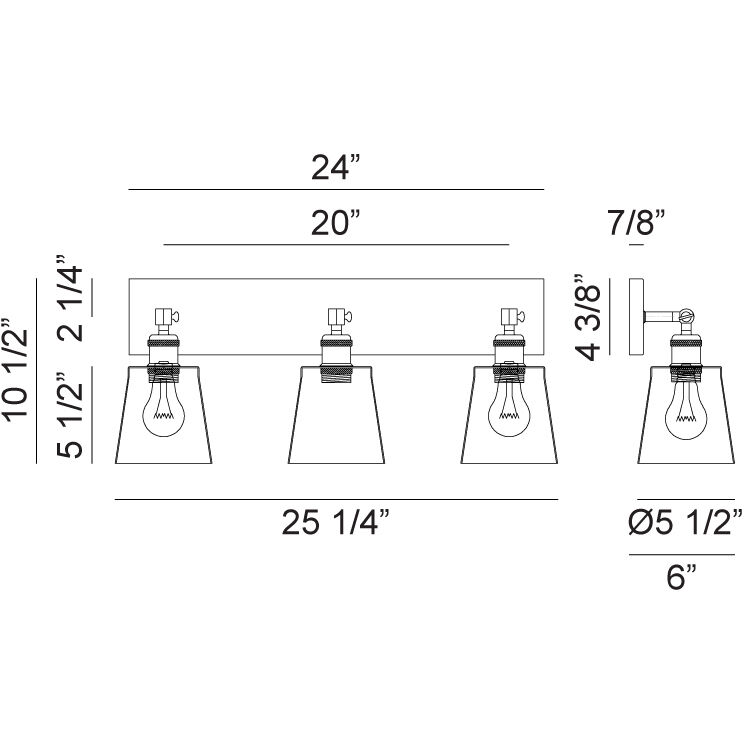 Kinsley Wall Sconce Wall Light in Chrome