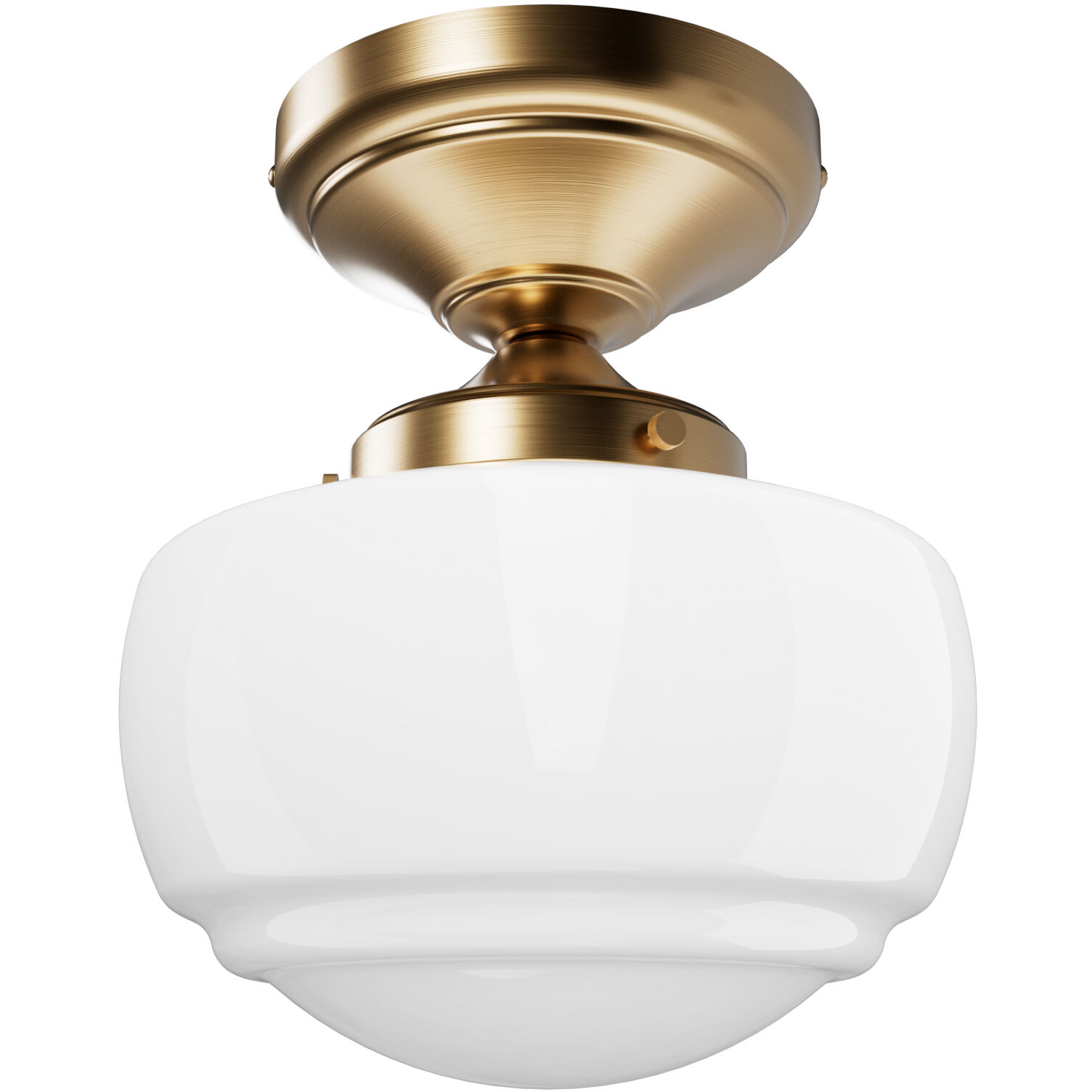 Saddle Creek 1 Light 7.5 inch Alturas Gold Semi Flush Mount Ceiling Light