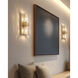 Meridian 2 Light 6 inch Rubbed Brass Wall Sconce Wall Light
