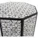 Avanti 18 X 16 inch Black and White End Table