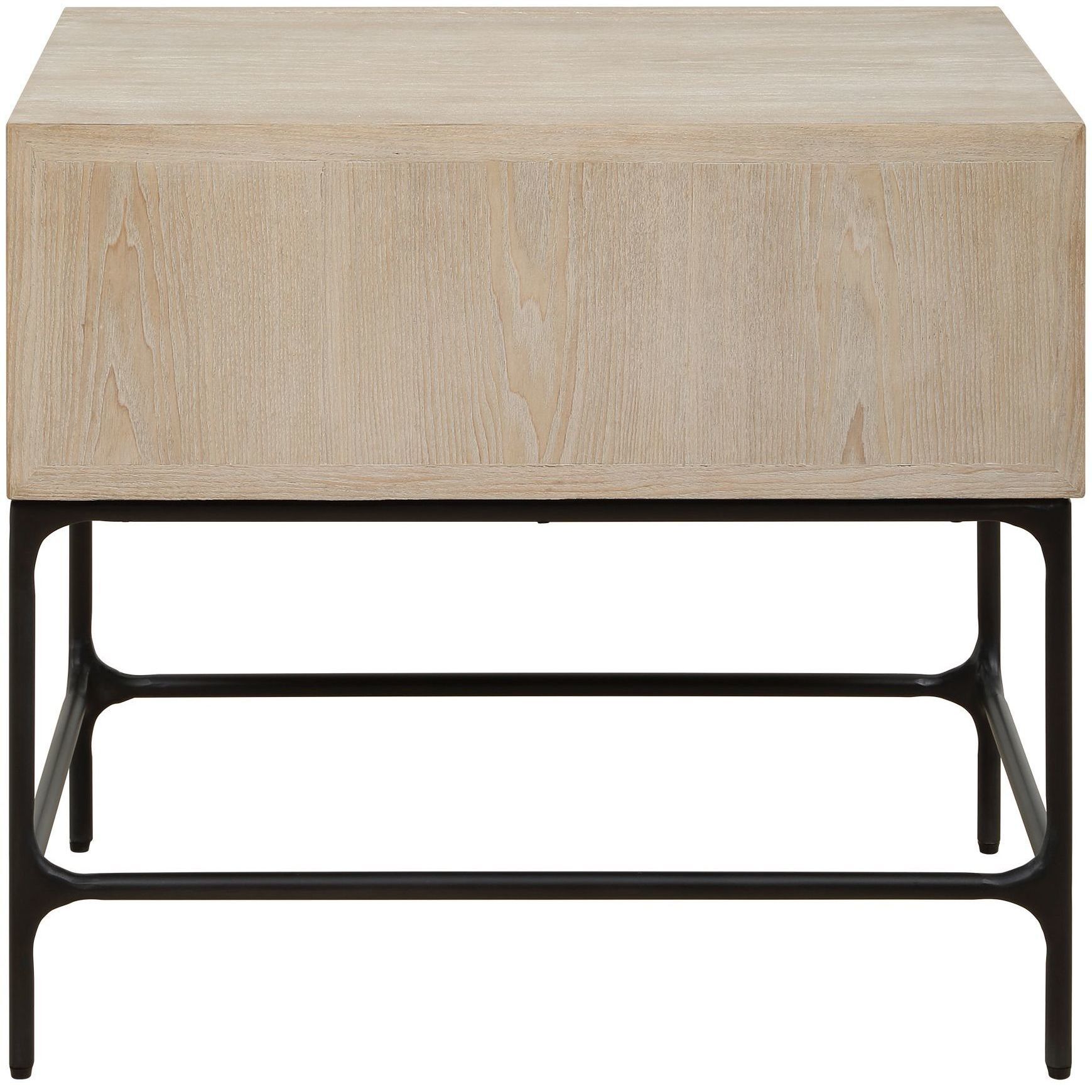 Lunar 26 X 23 inch Elm and Black Side Table