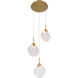 Briselle LED 10 inch Legacy Brass Pendant Ceiling Light