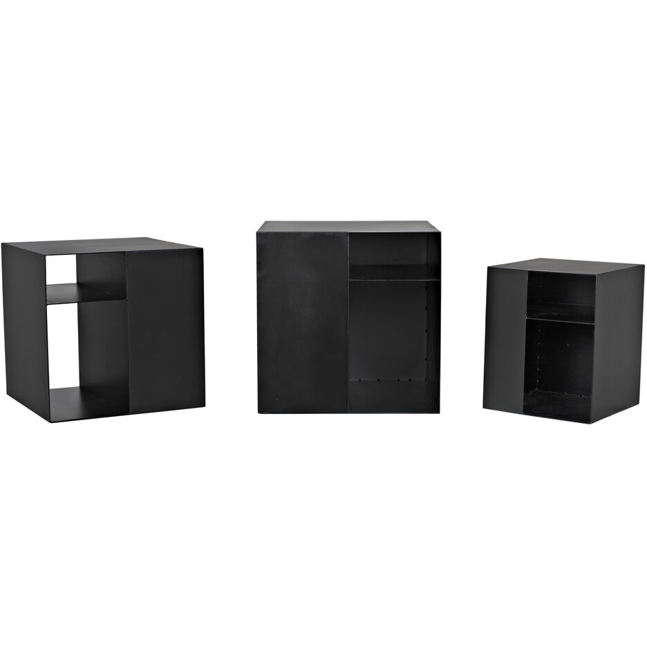 Gropius Cubes 51 X 20 inch Matte Black Console