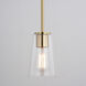 Beverly LED 4.5 inch Muted Brass Mini Pendant Ceiling Light