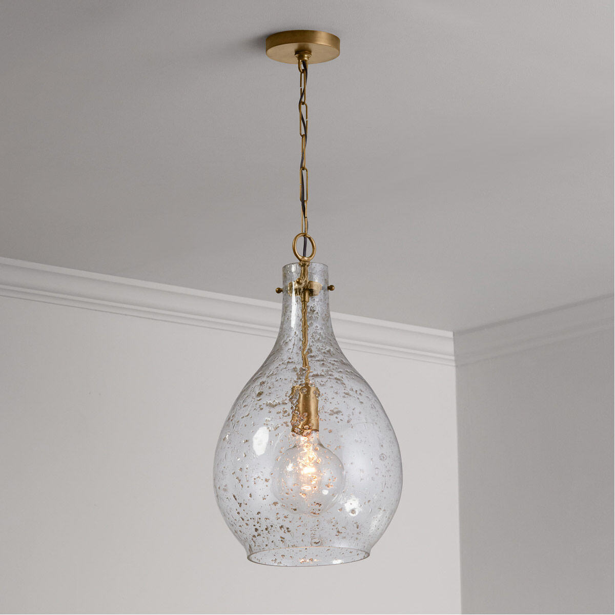 Tatum 1 Light 12 inch Patinaed Brass Pendant Ceiling Light