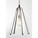 Paxos 1 Light 15.5 inch Legacy Brass and Sand Coal Pendant Ceiling Light