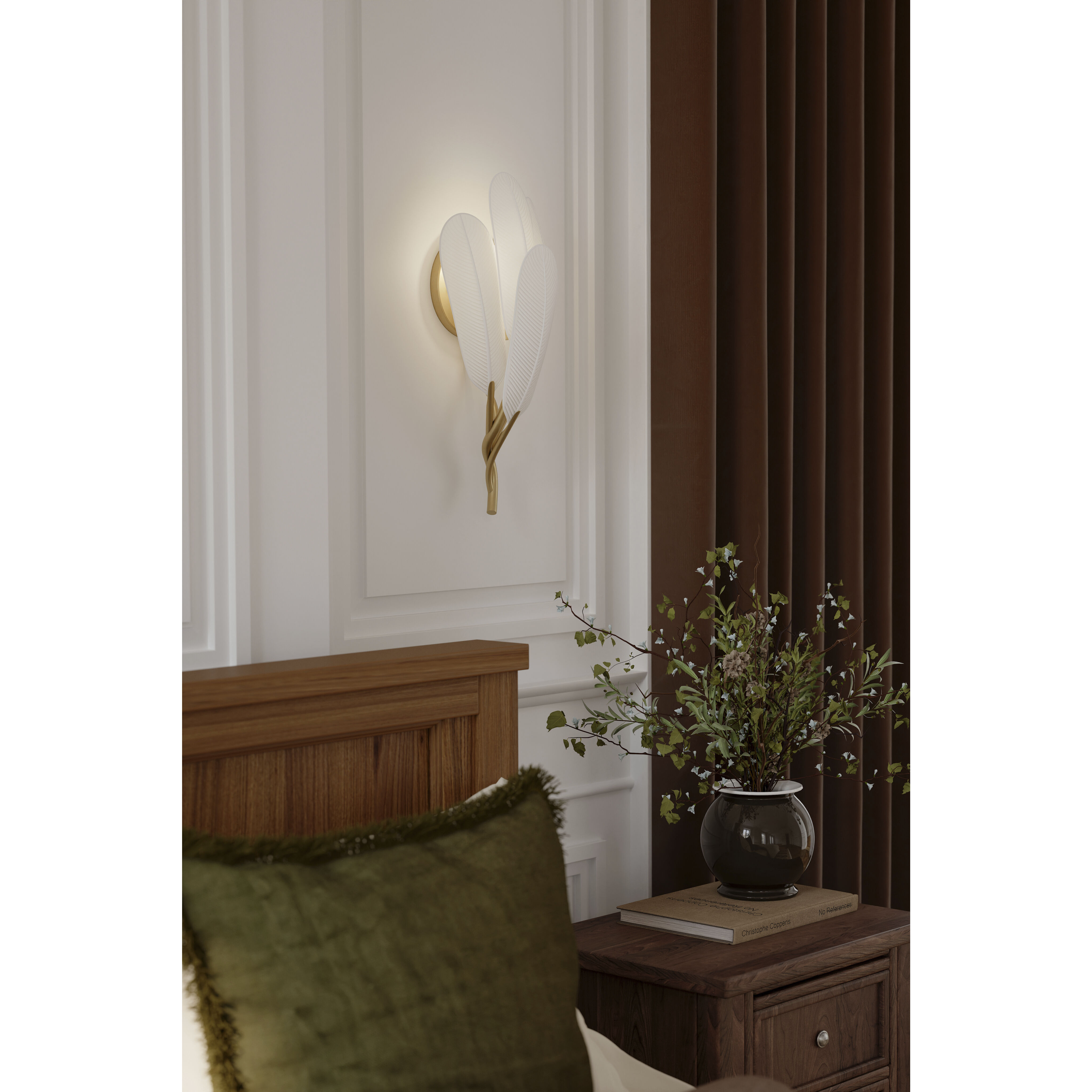 Vellinor 1 Light 7 inch Painted Legacy Brass Wall Sconce Wall Light