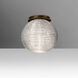 Kristall 8 LED 10 inch Bronze Semi-Flush Mount Ceiling Light