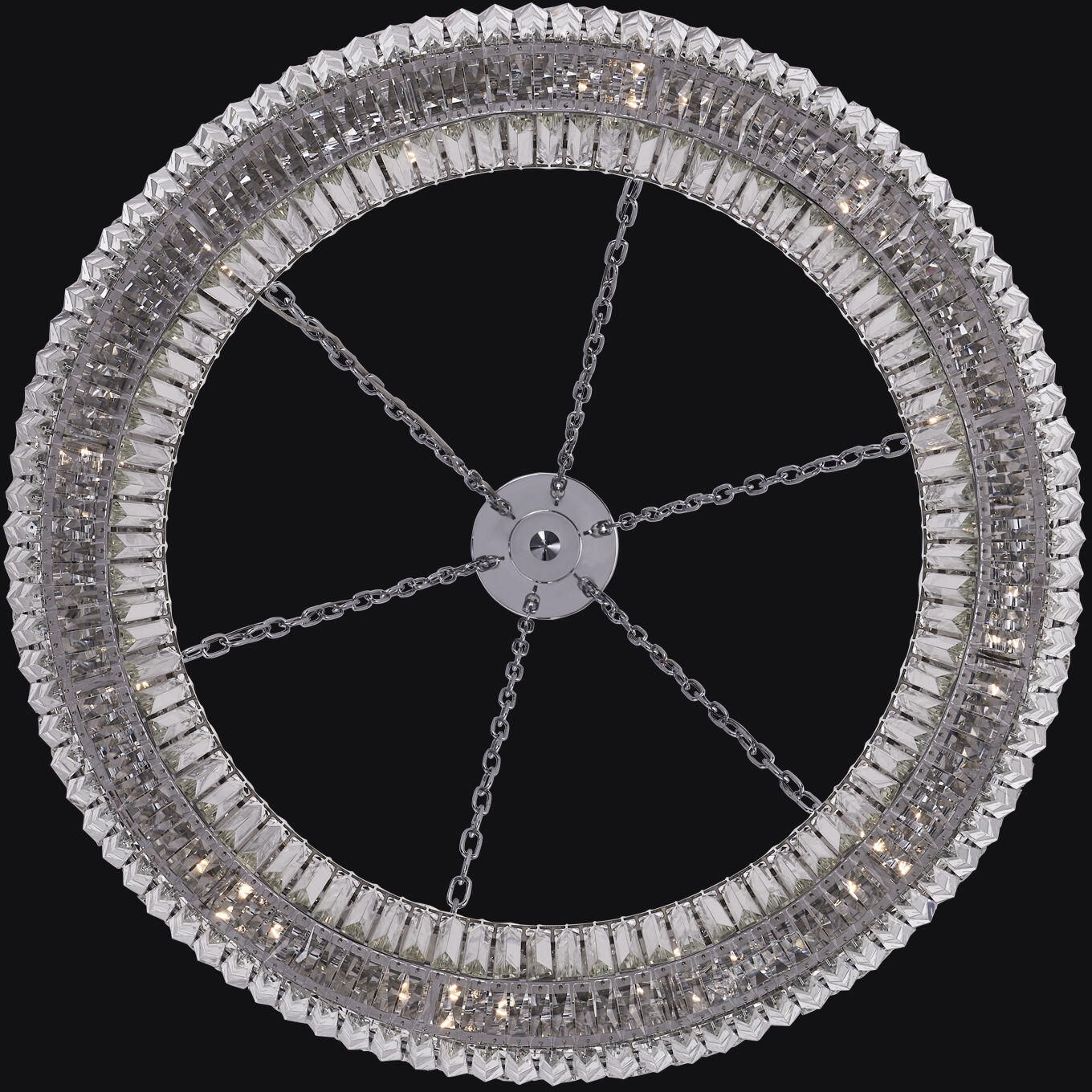 Circolare 12 Light 36 inch Polished Chrome Pendant Ceiling Light