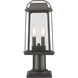 Millworks 2 Light 18.75 inch Oil Rubbed Bronze Outdoor Pier Mounted Fixture