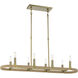 Windward Passage 8 Light 41 inch Soft Brass Island Light Ceiling Light