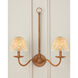 Maiden Fern Yellow/Ivory Tapered Chandelier Shade