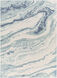Intense 138 X 98 inch Ice Blue Rug, Rectangle