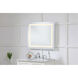 Helios 30 X 27 inch Silver Lighted Wall Mirror