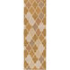 Nia 96 X 30 inch Taupe, Tan, Light Gray, Cream Rug