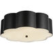 Alora Mood Blossom 3 Light 14.13 inch Matte Black Flush Mount Ceiling Light