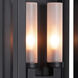 Montecito 2 Light 18 inch Black Outdoor Wall Sconce, Double Arm