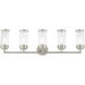 Hillcrest 5 Light 36 inch Brushed Nickel Bath Vanity Wall Light
