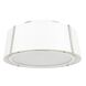 Fulton 3 Light 18 inch Polished Nickel Semi Flush Ceiling Light