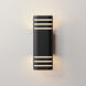 Lightray LED 13.25 inch Black Outdoor Wall Mount, Small