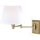 Chapeau LED 12 inch Natural Brass Sensor Wall Light