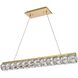 Valetta 1 Light 36 inch Gold Linear Pendant Ceiling Light