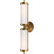 Thomas O'Brien Merchant 2 Light 3.75 inch Hand-Rubbed Antique Brass Double Bath Light Wall Light