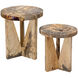 Nadette 21 X 18 inch Natural Nesting Tables, Set of 2