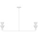 Christiane Lemieux Cornet 2 Light 60 inch Cast Plaster Linear Chandelier Ceiling Light