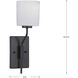 Tobin 1 Light 5 inch Matte Black Wall Bracket Wall Light