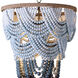 Ombre 6 Light 24 inch Blue Chandelier Ceiling Light