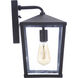 Olsen 1 Light 13 inch Midnight Outdoor Wall Lantern
