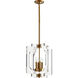 Broadway 4 Light 15 inch Aged Brass Pendant Ceiling Light 