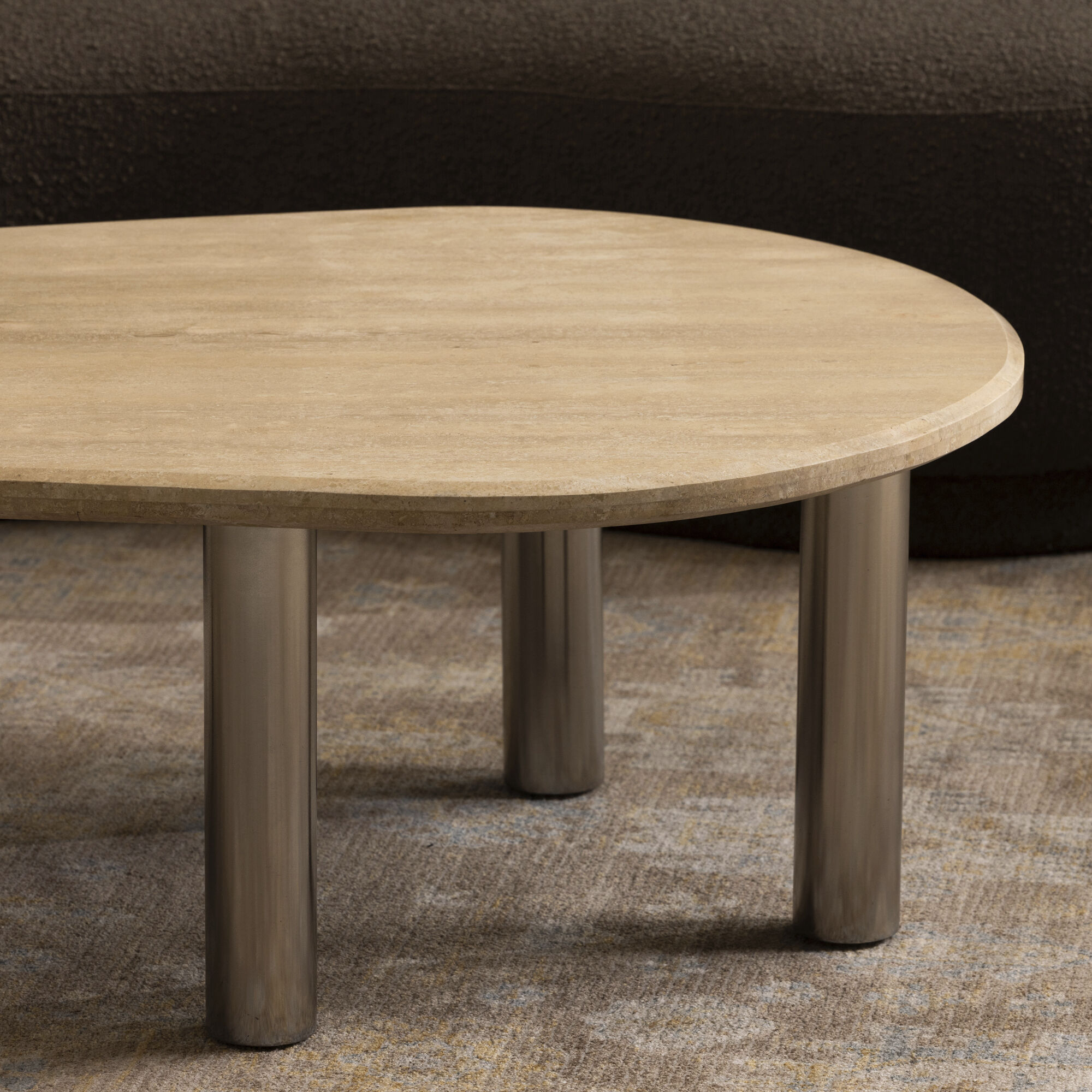 Fia 50 X 30 inch Beige Coffee Table