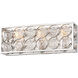 Culture Chic 3 Light 18.75 inch Catalina Silver Bath Light Wall Light
