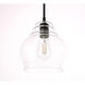 Pierce 1 Light 8 inch Black Pendant Ceiling Light
