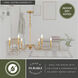 Annabelle 6 Light 30 inch Muted Brass Chandelier Ceiling Light