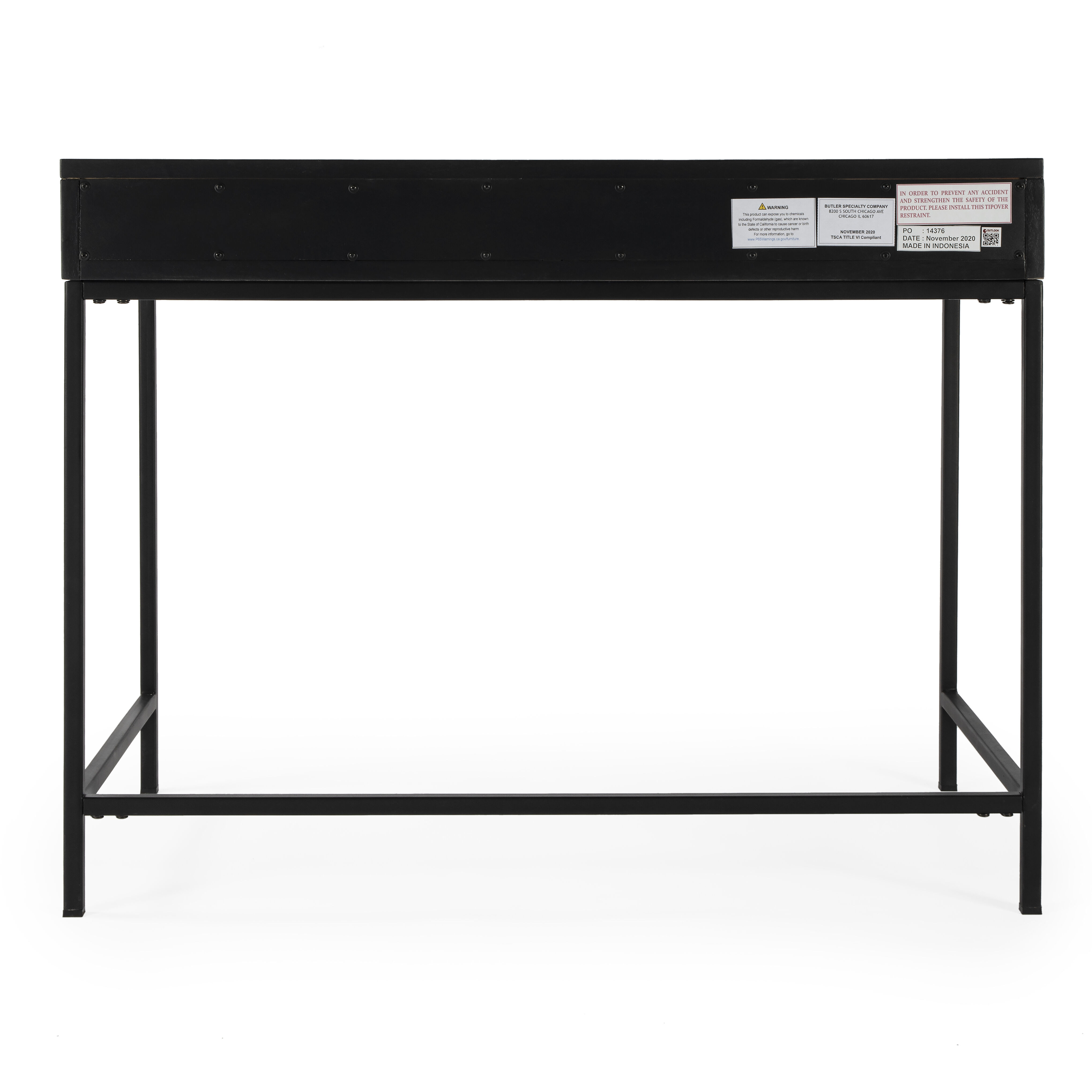 Belka  Desk with Drawers in Black