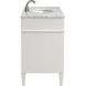 Park Avenue 40 X 35 inch White with Carrara White Marble Vanity Set