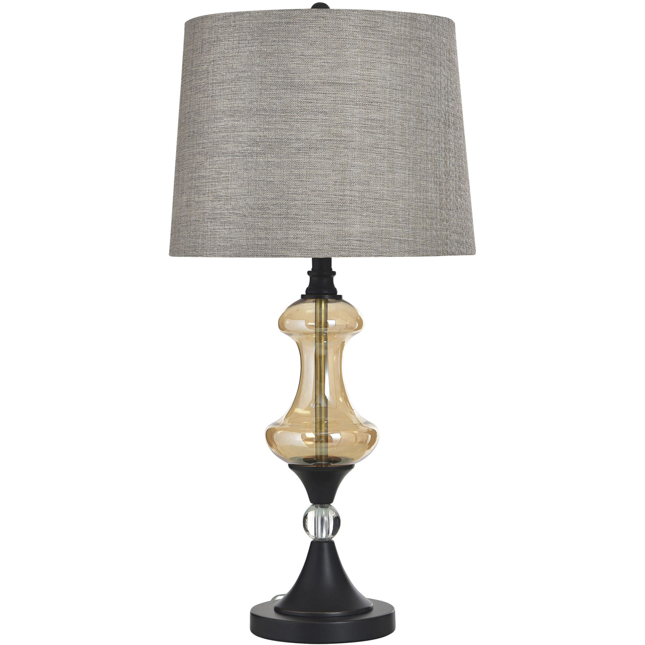 Callahan 30.75 inch 100 watt Madison Bronze and Grey Table Lamp Portable Light