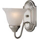 Essentials - 801x 1 Light 6 inch Satin Nickel Wall Sconce Wall Light in Marble