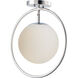 Revolution 1 Light 13 inch Polished Nickel Flush Mount Ceiling Light
