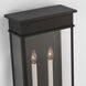 C&M by Chapman & Myers Cupertino 2 Light 19.13 inch Textured Black Outdoor Wall Lantern