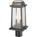 Millworks 2 Light 16.75 inch Oil Rubbed Bronze Outdoor Post Mount Fixture
