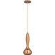 Pyrus 1 Light 6.25 inch Copper Pendant Ceiling Light