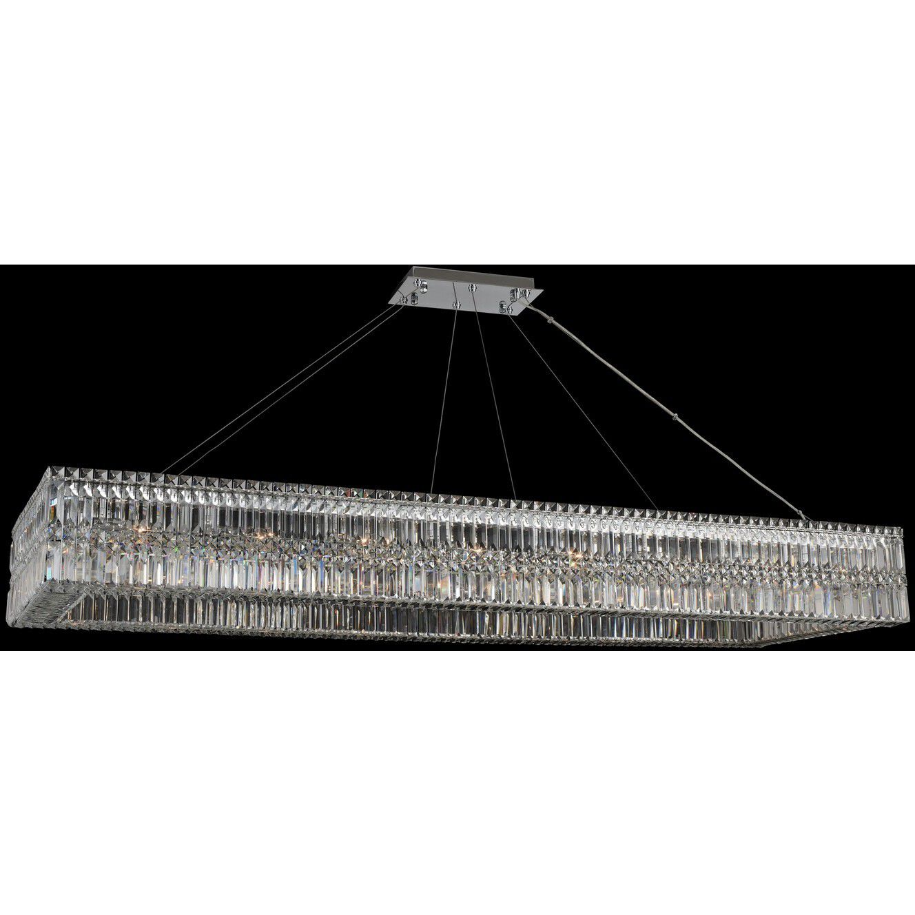 Rettangolo Island Light Ceiling Light in Chrome