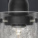 Duke 2 Light 12 inch Black Vanity Lighting Wall Light in Silver Foil Glass
