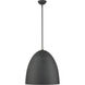 Arlington 3 Light 19 inch Scandinavian Gray with Brushed Nickel Accents Pendant Ceiling Light