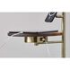 Wyatt 60 inch 100 watt Antique Brass Wireless Charging Floor Lamp Portable Light, with Table